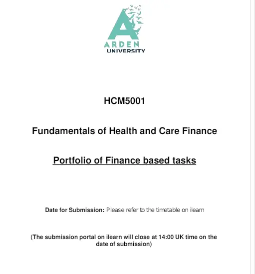Topic 1: Analysing the Financial Environment in a health service setting (1500 words or 10-minute presentation) Scenario As a manager in a medium-sized health service organisation, you are facing challenges in maintaini